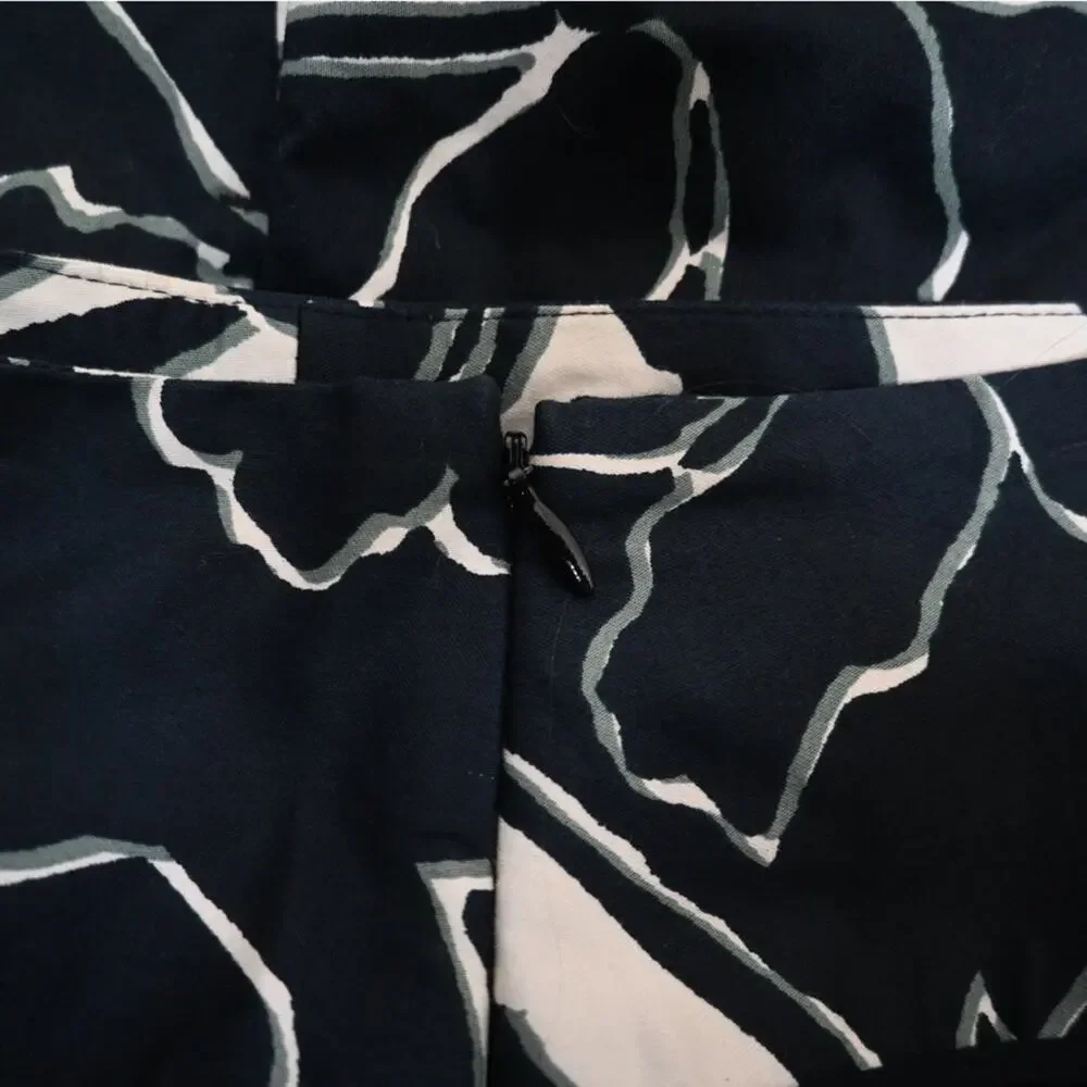 The Limited Womens M Floral A-Line Lined Skirt with Pockets